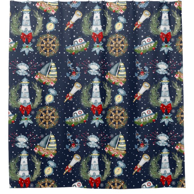 Cortina Para Box Natal náutico (Frente)