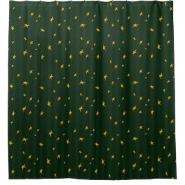 Cortina Para Box Natal Verde Amarelo Listra Estrela