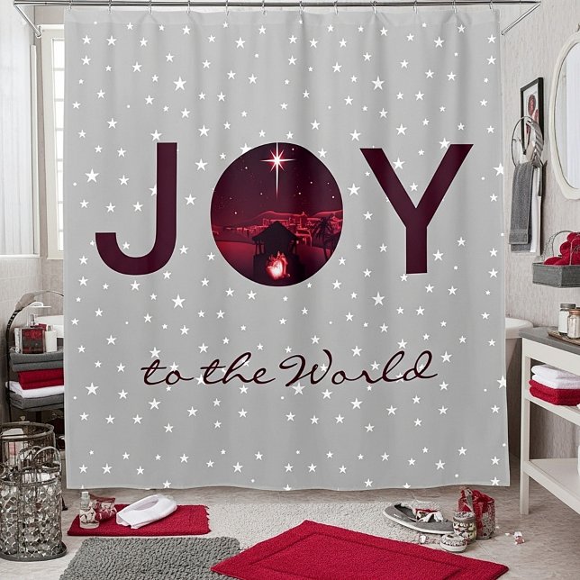 Cortina Para Box Natividade de Joy to the World (Criador carregado)