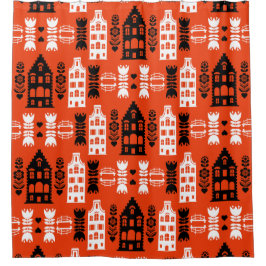 Cortina Para Box Neerlandês Folk Art Impressão