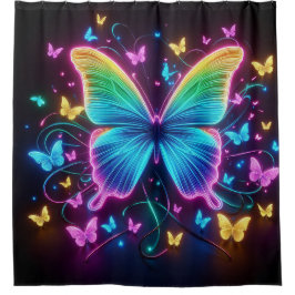 Cortina Para Box Neon Butterflies