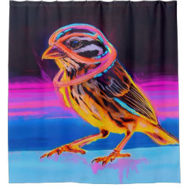 Cortina Para Box Neon Sparrow com Acentos Brilhantes