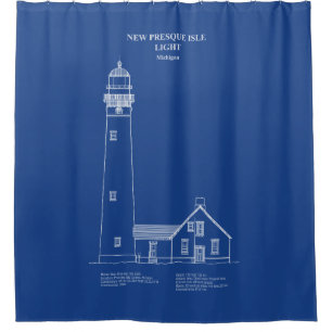 Cortina Para Box New Presque Isle Lighthouse - Michigan - AD