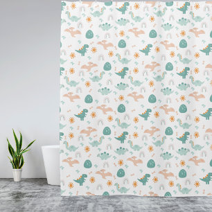 Cortina Para Box Noite Bathroom De Crianças De Padrões De Dino Cute