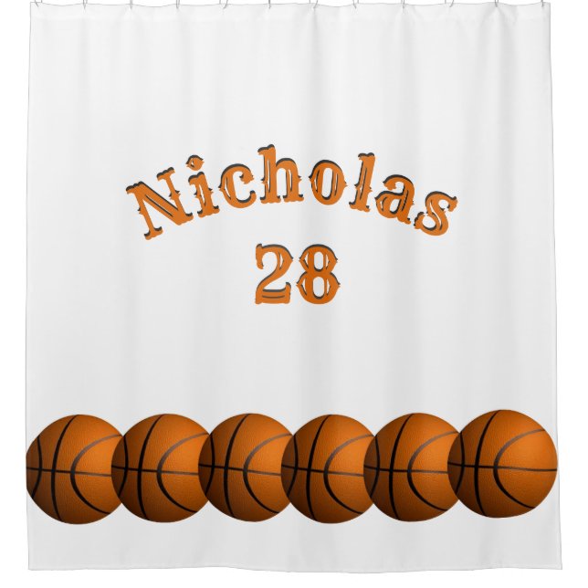 Cortina Para Box Nome e número do basquete (Frente)