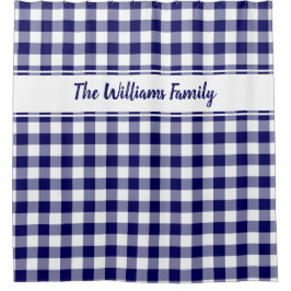 Cortina Para Box Nome Personalizado do Padrão de Xadrez do Buffalo 