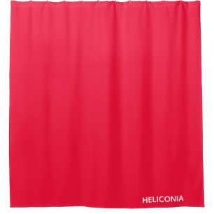 Cortina Para Box Nome vermelho de Heliconia