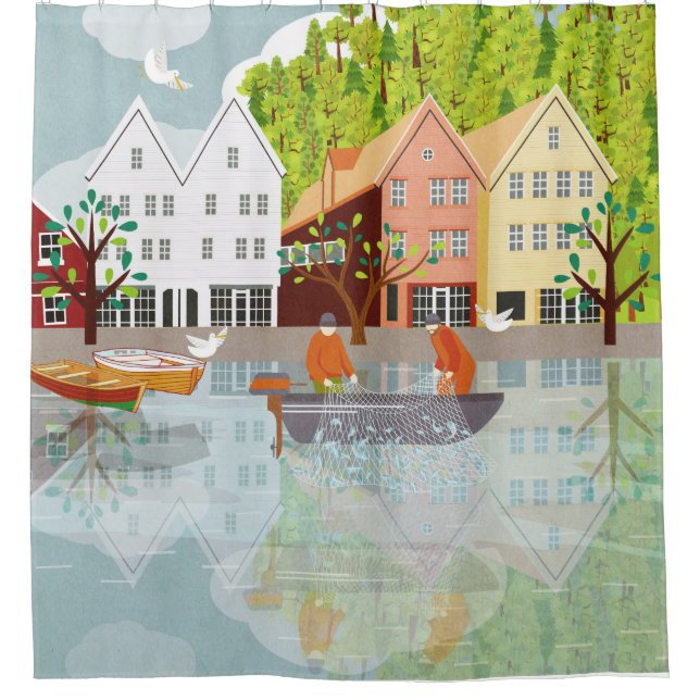 Cortina Para Box Noruega (Frente)