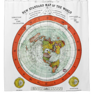 Cortina Para Box Novo mapa padrão do mundo