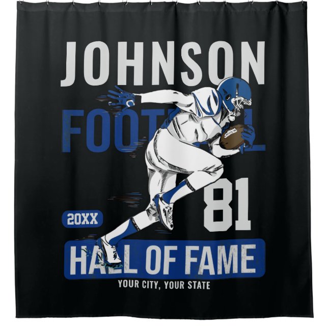 Cortina Para Box NÚMERO DE NÚMERO DA Equipe DE Futebol Personalizad (Frente)