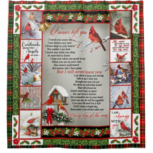 Cortina Para Box Nunca Te Deixei, Cardeal De Natal. (Frente)