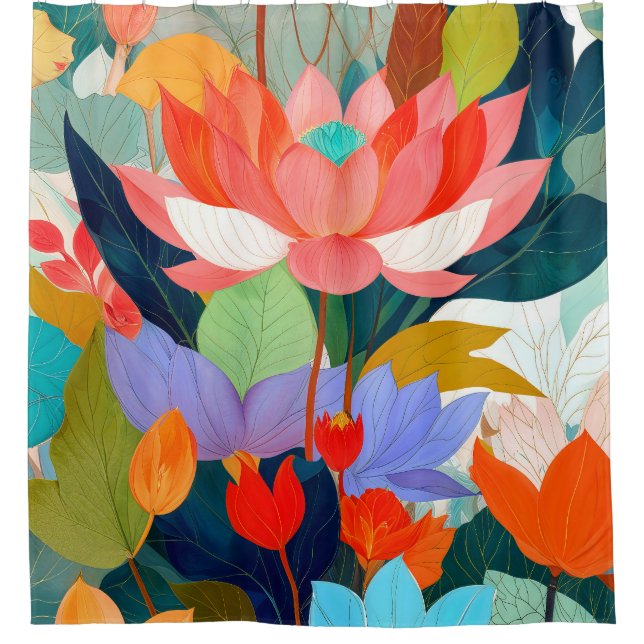 Cortina Para Box O Jardim do Veludo (Frente)