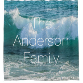 Cortina Para Box O oceano náutico do mar impressionante da onda