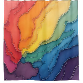 Cortina Para Box O orgulho do arco-íris amava cores felizes