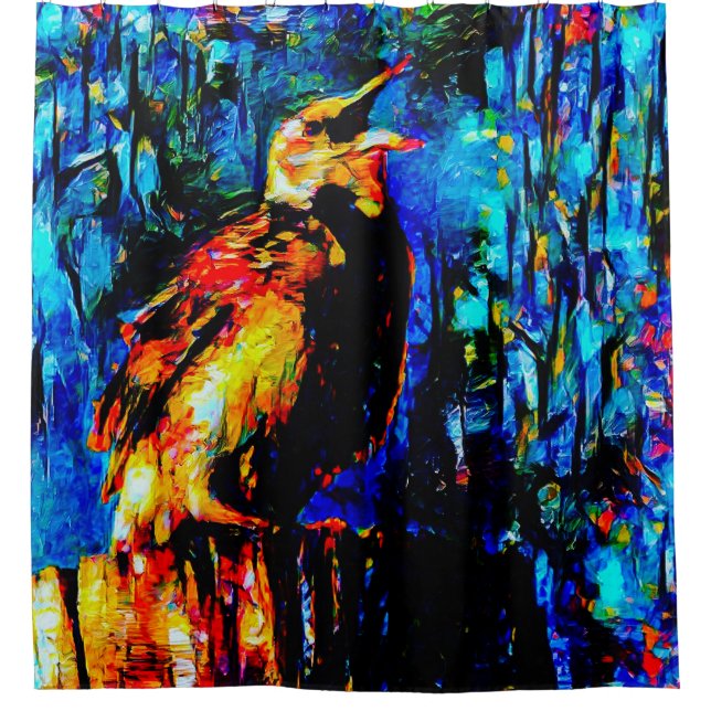 Cortina Para Box O pássaro Solitário 2 (Frente)