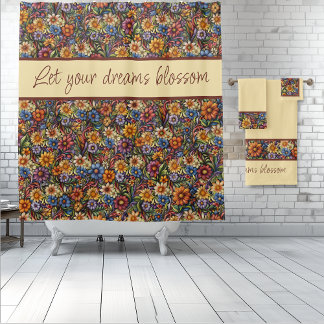 Cortina Para Box O Whimsy De Flores Selvagens Deixa Os Seus Sonhos 