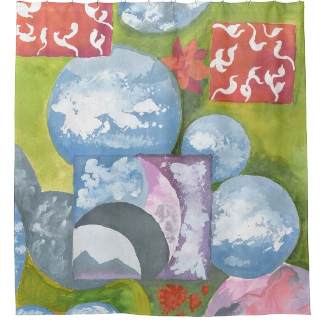 Cortina Para Box Observance Folk Art de AnyaC (Frente)