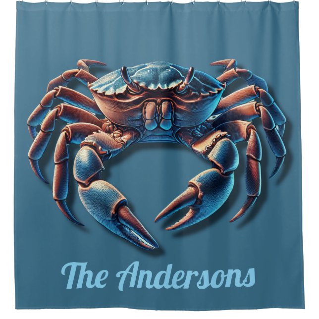 Cortina Para Box Ocean King Crab Personalizado (Frente)