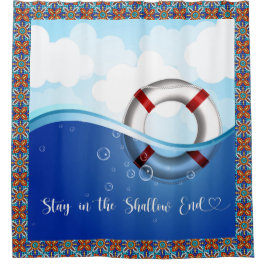 Cortina Para Box Oceano de Boias de Salvamento de Preservedores