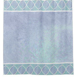 Cortina Para Box Oceano de Praia Árabe Fronteira de Azulejo Marroqu