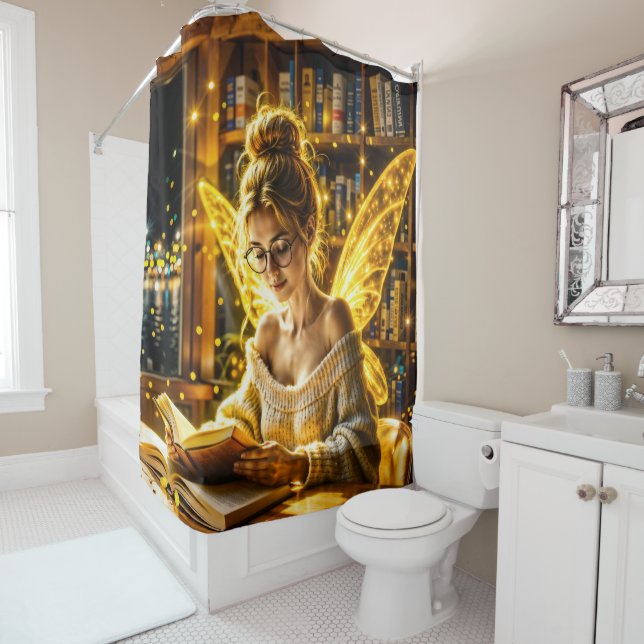 Cortina Para Box Óculos e livros da fada de sonho (In Situ)