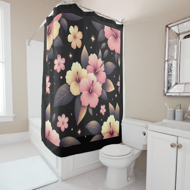 Cortina Para Box Olá Hibiscus (In Situ)