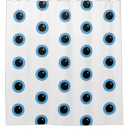 Cortina Para Box Olhos Azuis Engraçados