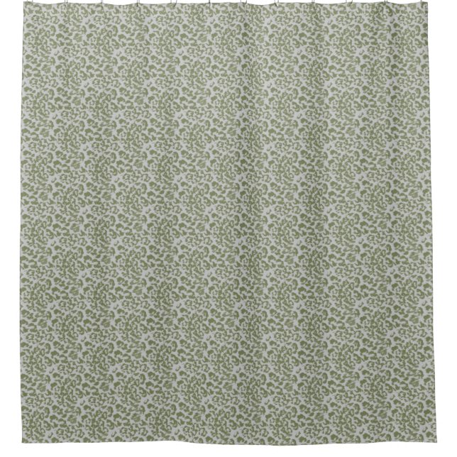 Cortina Para Box Olive grey spotted leopard  (Frente)
