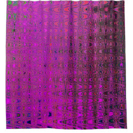 Cortina Para Box Ondas Abstratas Magenta Retro Boomerang