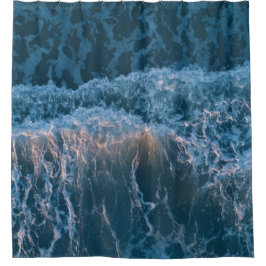 Cortina Para Box Ondas Azuis Maravilhosas