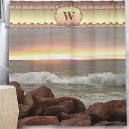 Cortina Para Box Ondas e pedras 0893