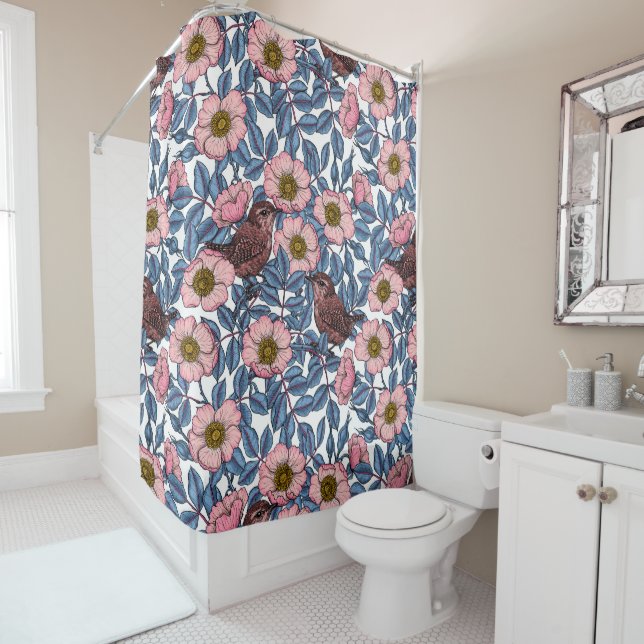 Cortina Para Box Ondas nos rosas (In Situ)