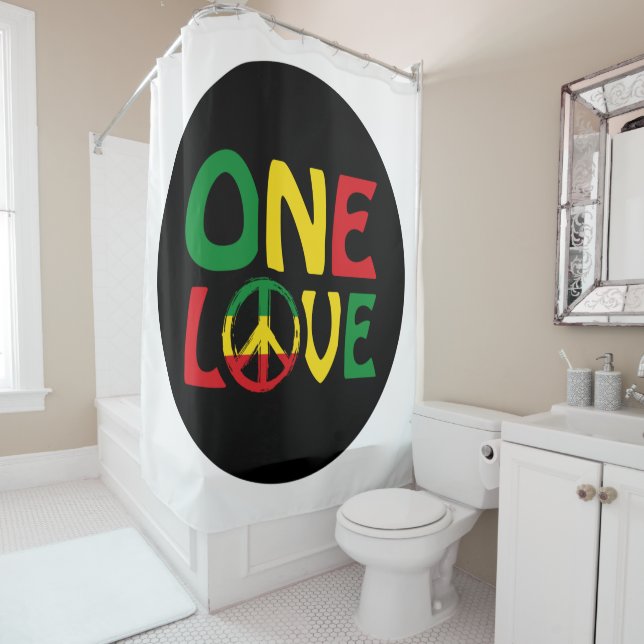Cortina Para Box One Love, Reggae design (In Situ)