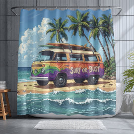 Cortina Para Box ônibus de Praia Groovy Retro Hippie Surfista