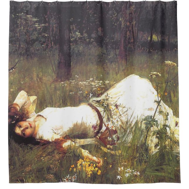 Cortina Para Box Ophelia 1889 Por John William Waterhouse (Frente)