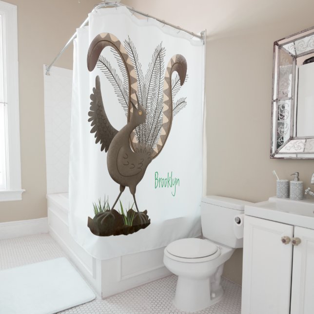 Cortina Para Box Óptica ilustração de desenho animado de lixeira su (In Situ)