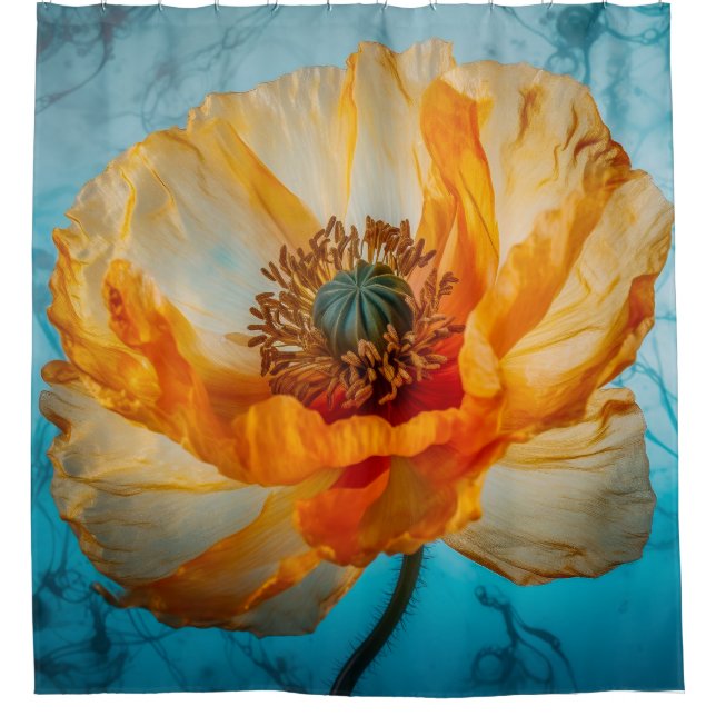 Cortina Para Box Orange Beauty (Frente)