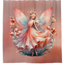 Cortina Para Box Orange Red Floral Fairy Princess Girls