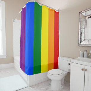 Cortina Para Box Orgulho gay Lgbt Sinalizador Rainbow Stripes