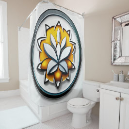 Cortina Para Box Orquídea Metálica: Uma Extravaganza Rosa e Amarela