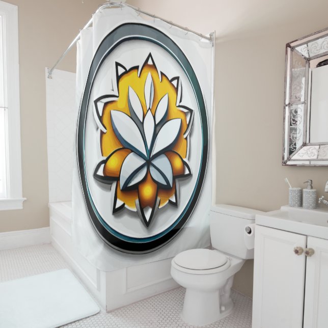 Cortina Para Box Orquídea Metálica: Uma Extravaganza Rosa e Amarela (In Situ)