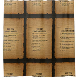 Cortina Para Box "Os Dez Mandamentos." cristão