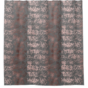 Cortina Para Box ouro cor-de-rosa do falso elegante e brushstrokes