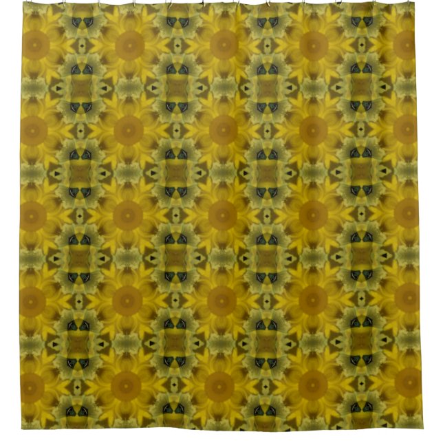 Cortina Para Box Ouro de Intermitência da Flor Sunshine (Frente)