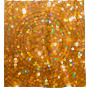Cortina Para Box Ouro de natal embaçado luxo.
