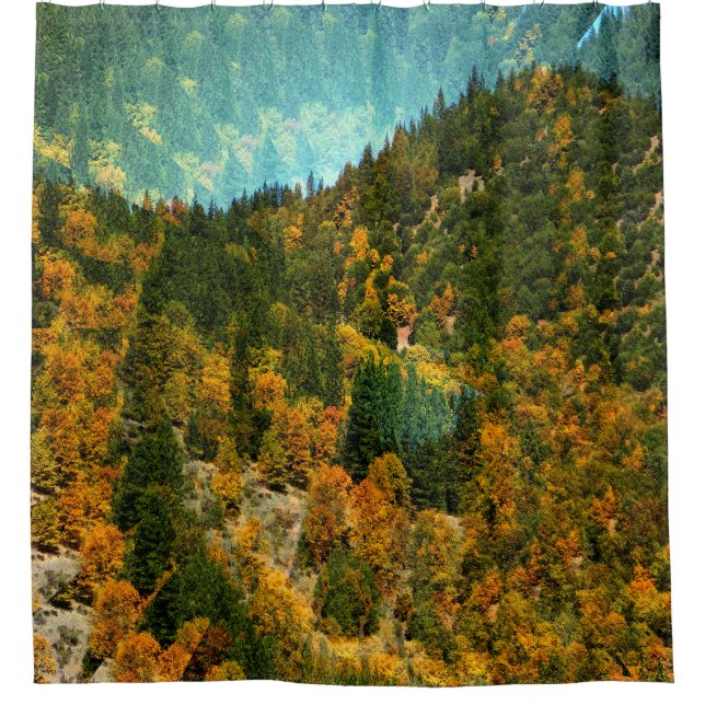 Cortina Para Box Outono nas montanhas...... (Frente)