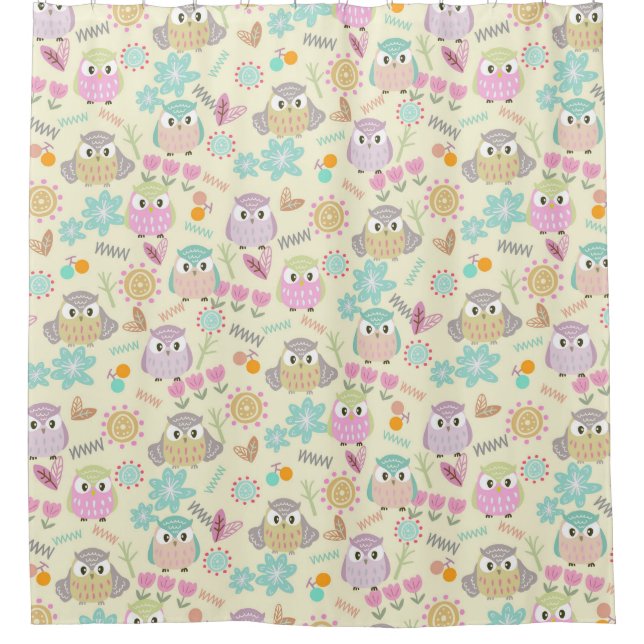 Cortina Para Box Owl Pastel Yellow   (Frente)