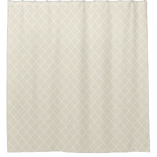 Cortina Para Box Padrão Anterior de Quatrefoil Branco Marroquino