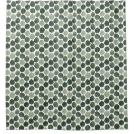 Cortina Para Box Padrão Botânico de Folha de Eucalipto em Verde Sal
