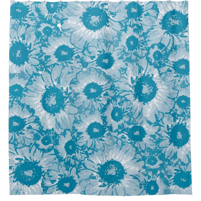 Cortina Para Box Padrão Botânico Elegante (Frente)